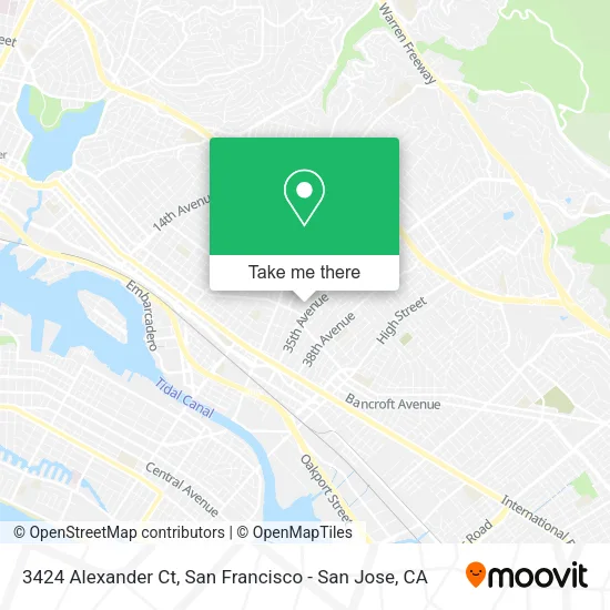 Mapa de 3424 Alexander Ct