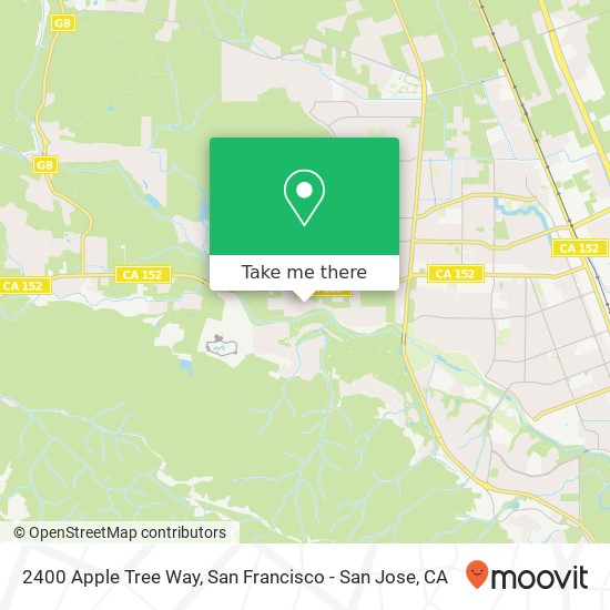 Mapa de 2400 Apple Tree Way