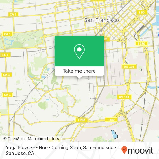 Mapa de Yoga Flow SF - Noe - Coming Soon