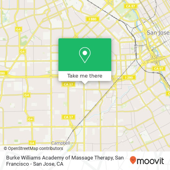 Mapa de Burke Williams Academy of Massage Therapy