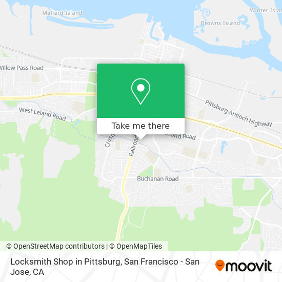 Locksmith Shop in Pittsburg map