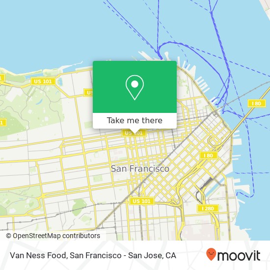 Van Ness Food map