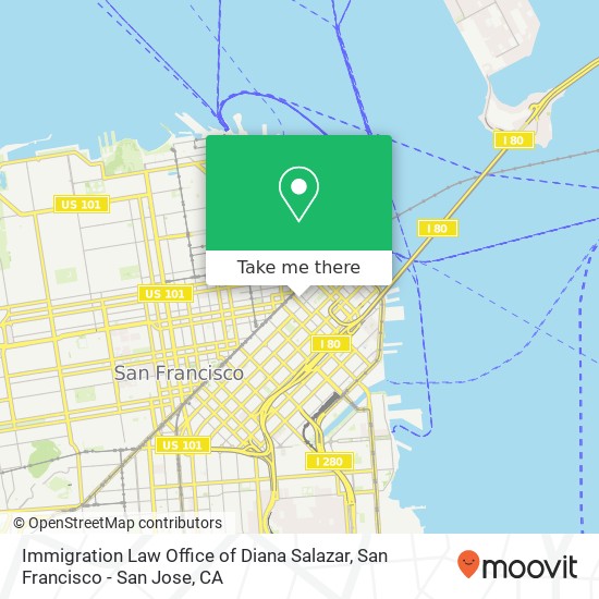 Mapa de Immigration Law Office of Diana Salazar