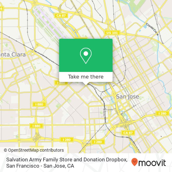 Mapa de Salvation Army Family Store and Donation Dropbox