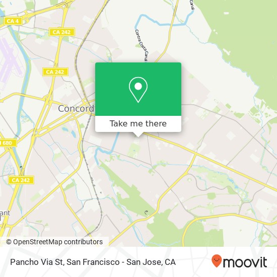 Mapa de Pancho Via St