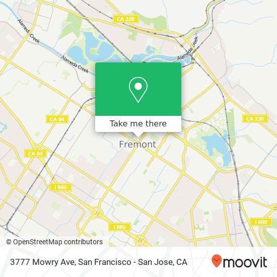 Mapa de 3777 Mowry Ave