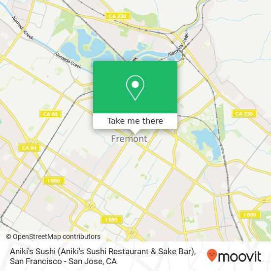 Mapa de Aniki's Sushi (Aniki's Sushi Restaurant & Sake Bar)