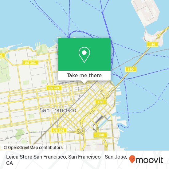 Mapa de Leica Store San Francisco