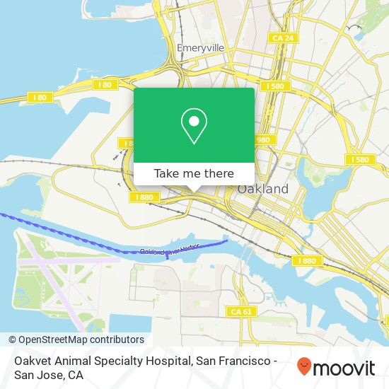 Oakvet Animal Specialty Hospital map