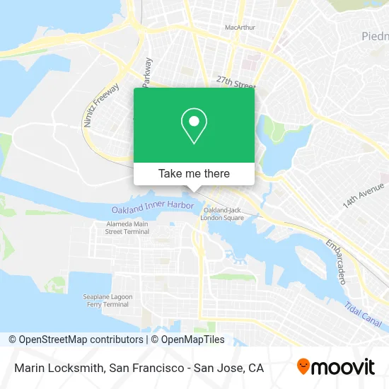 Marin Locksmith map
