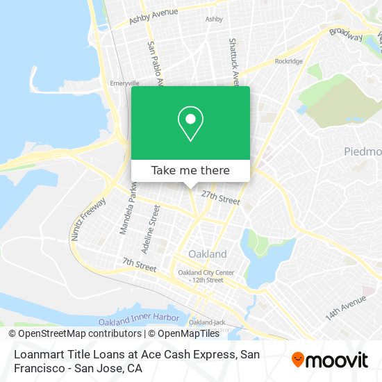 Loanmart Title Loans at Ace Cash Express map