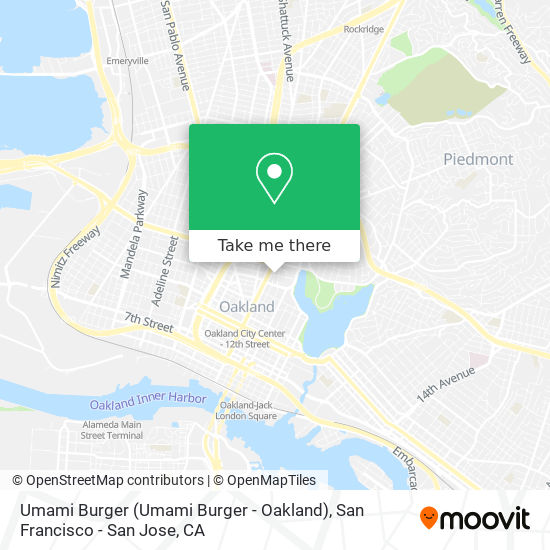 Umami Burger (Umami Burger - Oakland) map