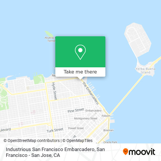 Mapa de Industrious San Francisco Embarcadero