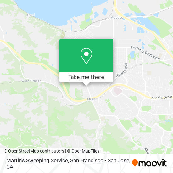 Martin's Sweeping Service map