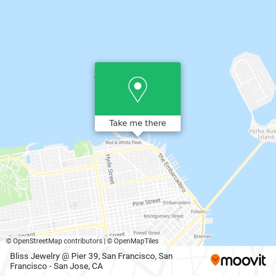 Bliss Jewelry @ Pier 39, San Francisco map
