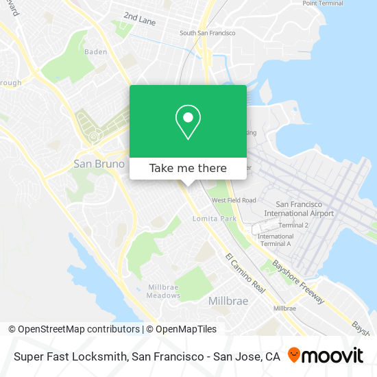 Mapa de Super Fast Locksmith