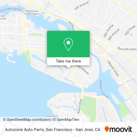 Mapa de Autozone Auto Parts