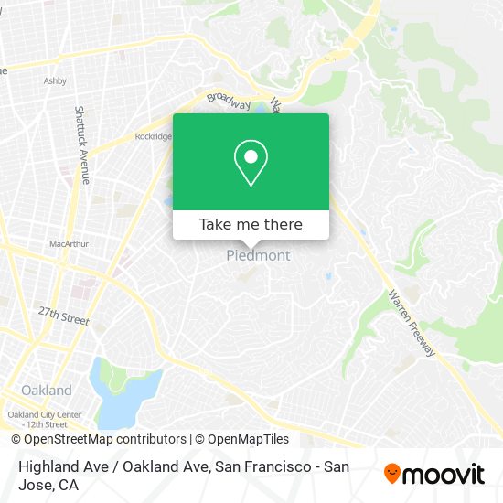 Highland Ave / Oakland Ave map