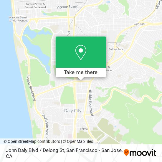 Mapa de John Daly Blvd / Delong St