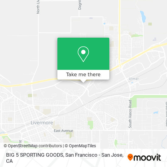 BIG 5 SPORTING GOODS map