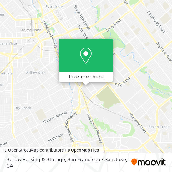 Mapa de Barb's Parking & Storage