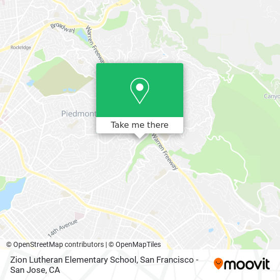 Mapa de Zion Lutheran Elementary School