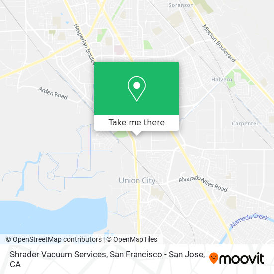 Shrader Vacuum Services map