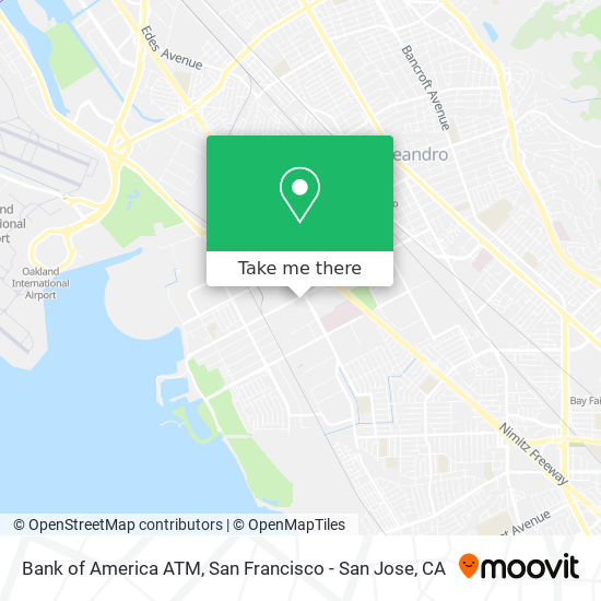 Bank of America ATM map