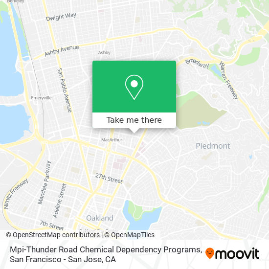 Mpi-Thunder Road Chemical Dependency Programs map