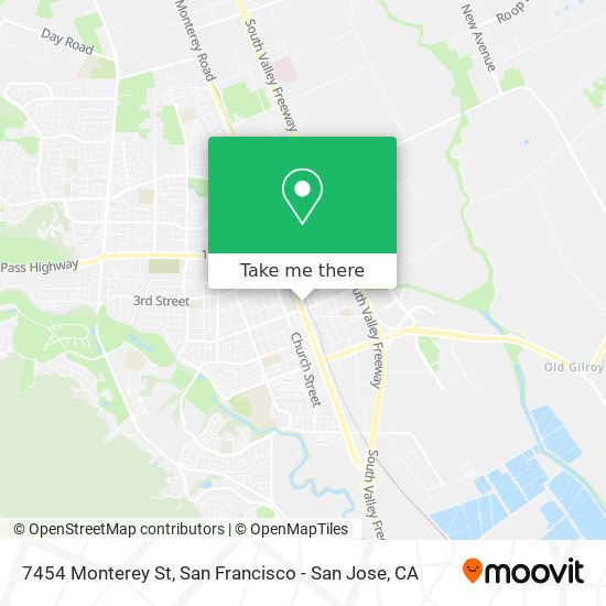 7454 Monterey St map