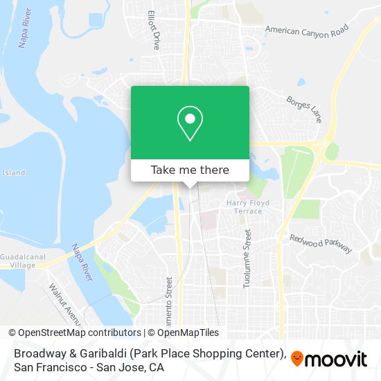 Mapa de Broadway & Garibaldi (Park Place Shopping Center)