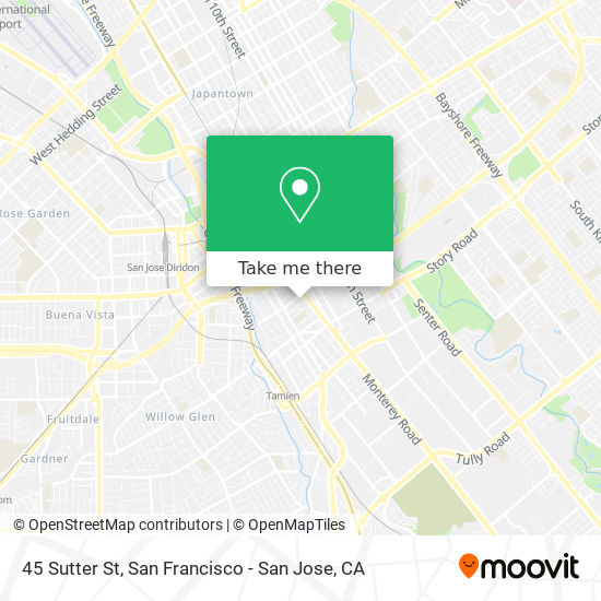 Mapa de 45 Sutter St