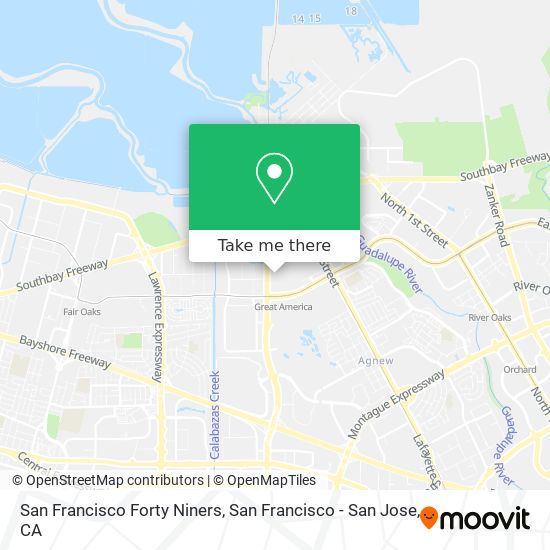 San Francisco Forty Niners map