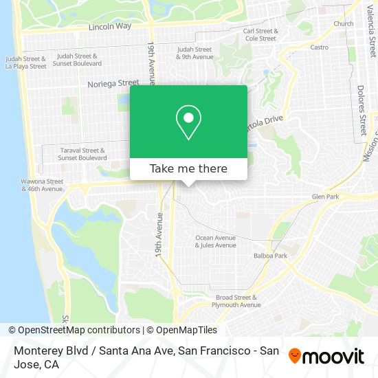 Monterey Blvd / Santa Ana Ave map