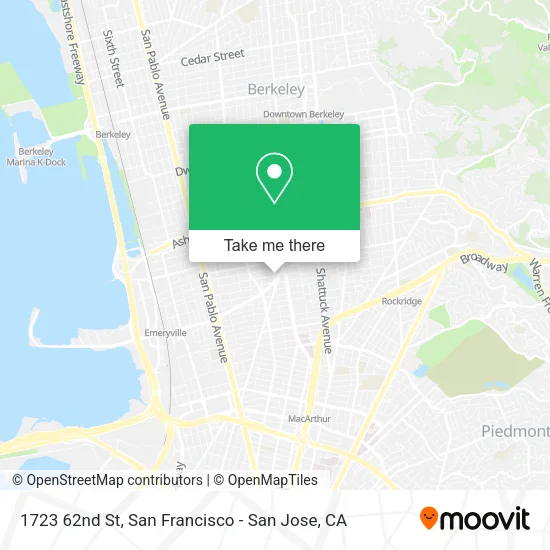 Mapa de 1723 62nd St