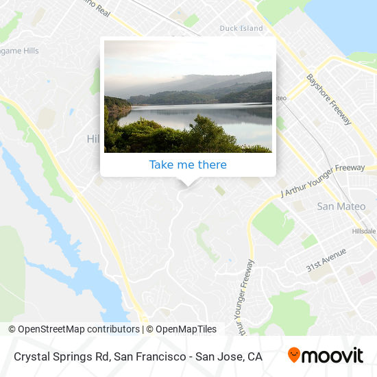 Mapa de Crystal Springs Rd