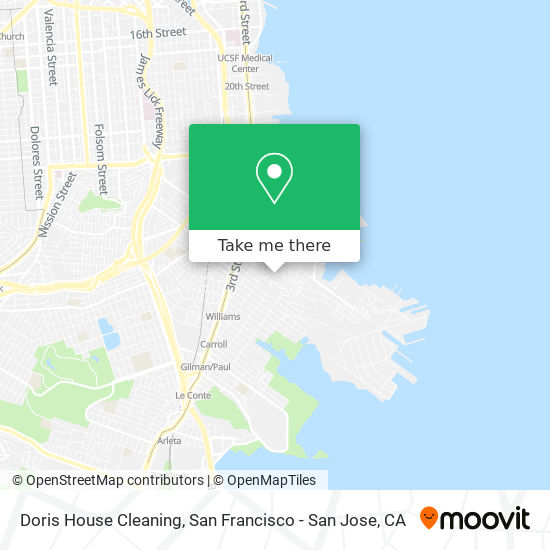 Doris House Cleaning map