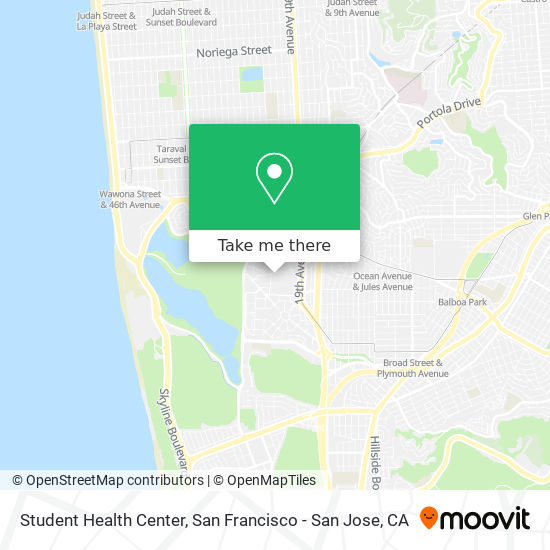 Mapa de Student Health Center