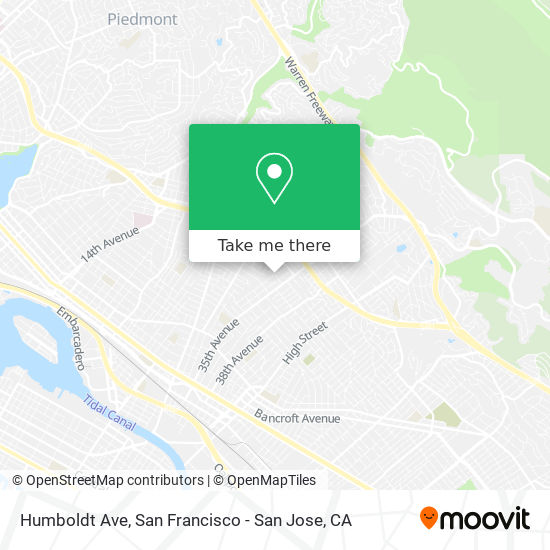 Mapa de Humboldt Ave