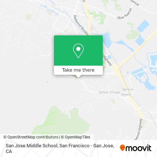 San Jose Middle School map