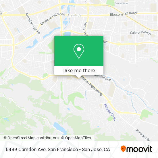 Mapa de 6489 Camden Ave