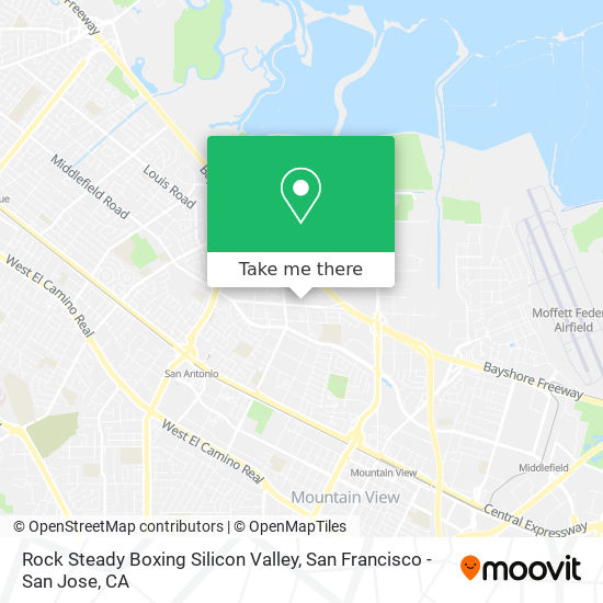 Mapa de Rock Steady Boxing Silicon Valley