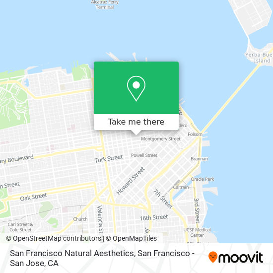 San Francisco Natural Aesthetics map