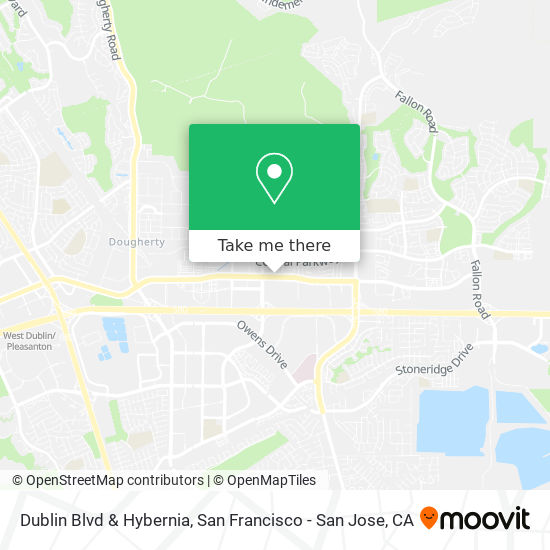 Dublin Blvd & Hybernia map