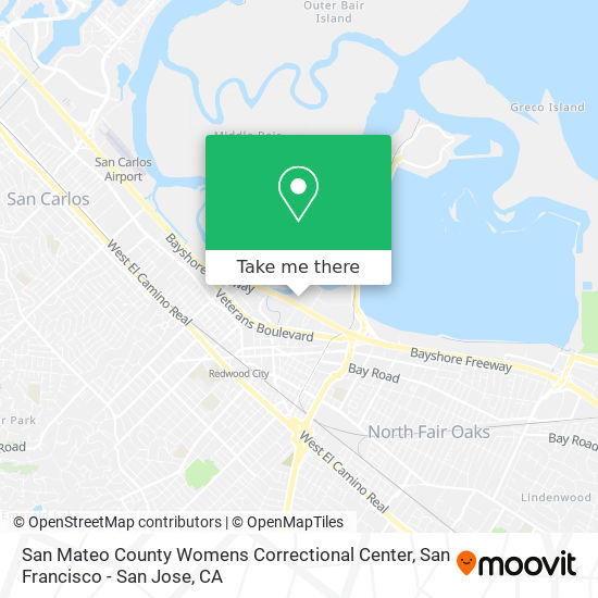 San Mateo County Womens Correctional Center map