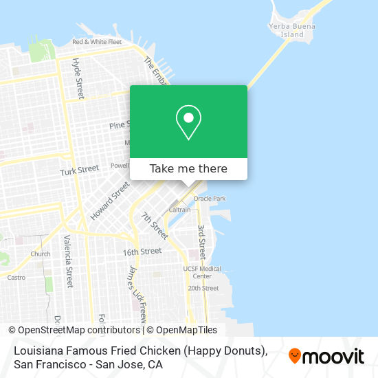Mapa de Louisiana Famous Fried Chicken (Happy Donuts)