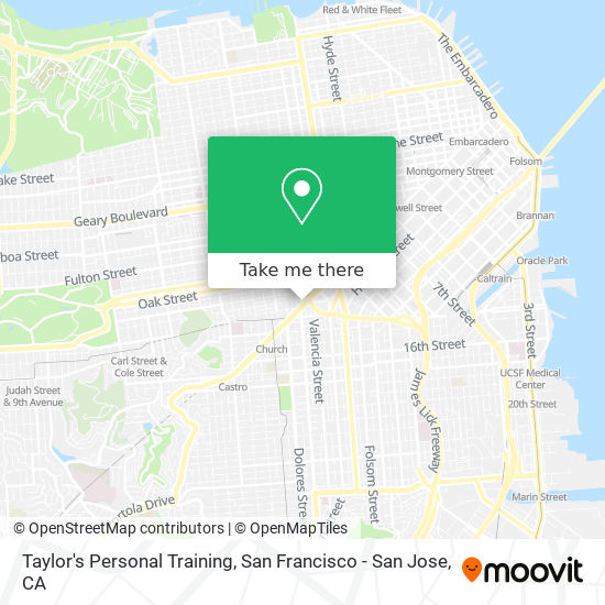 Taylor's Personal Training map