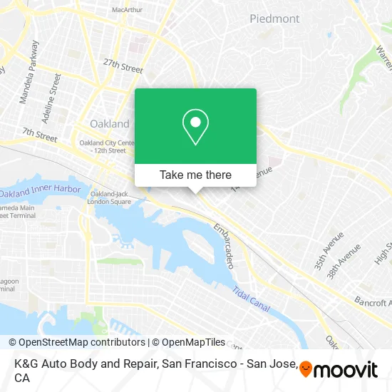 K&G Auto Body and Repair map