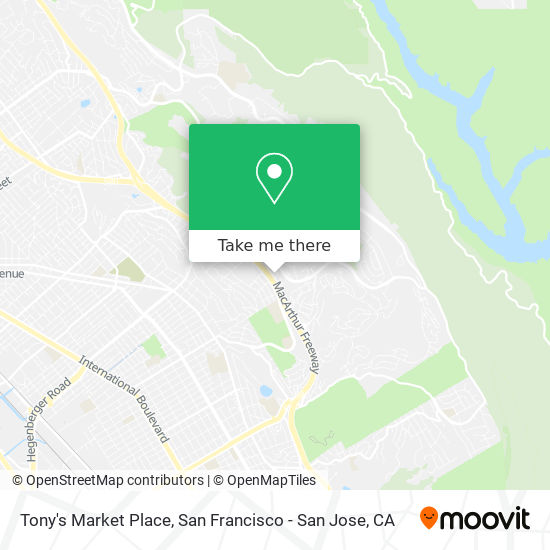 Tony's Market Place map