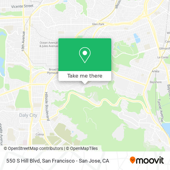 550 S Hill Blvd map